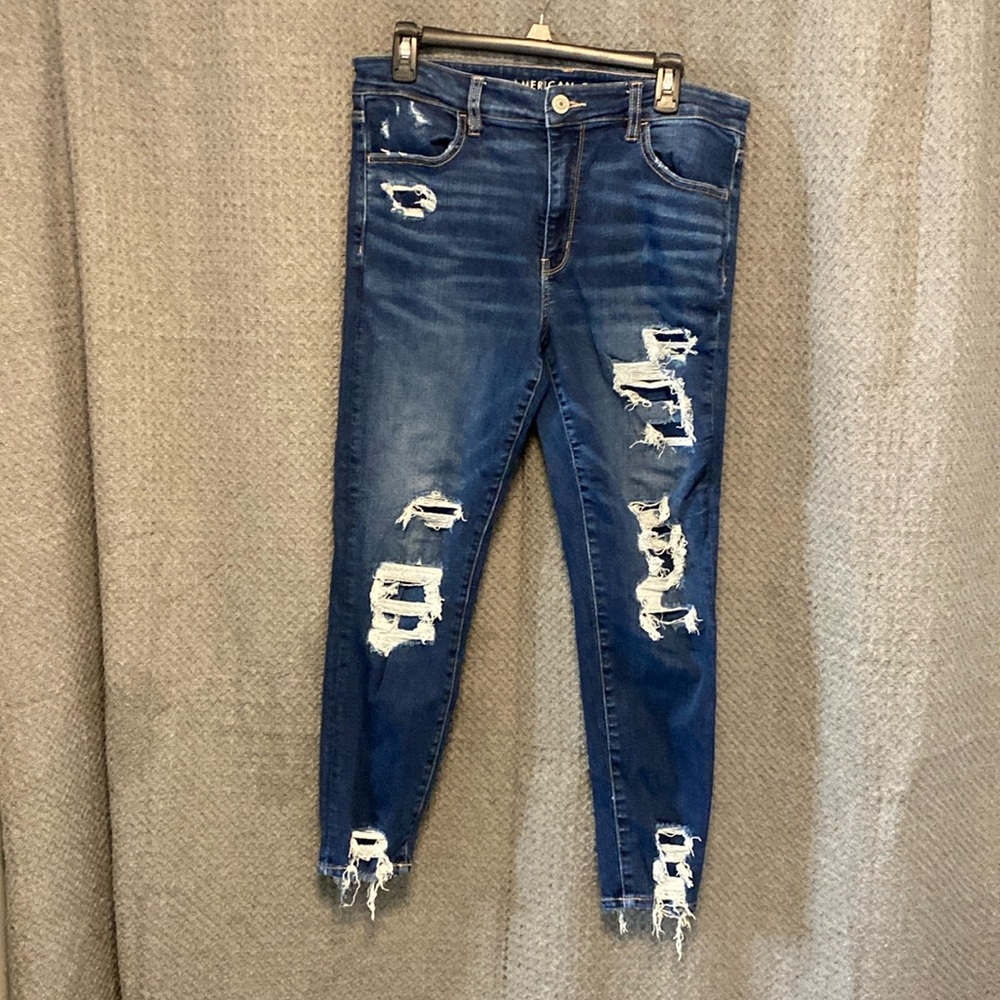American Eagle Next Level Stretch HiRise Jegging Crop Size 14 Inseam 25